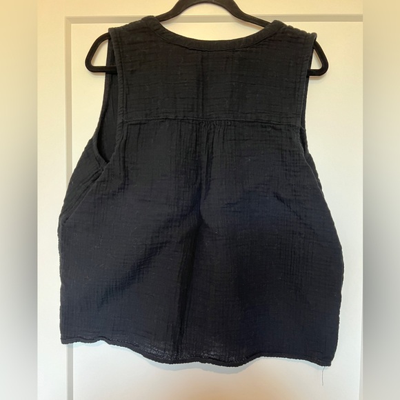 Women's Sonoma Goods For Life® Gauze Femme V-Neck Tank Top size XL black - Picture 4 of 4